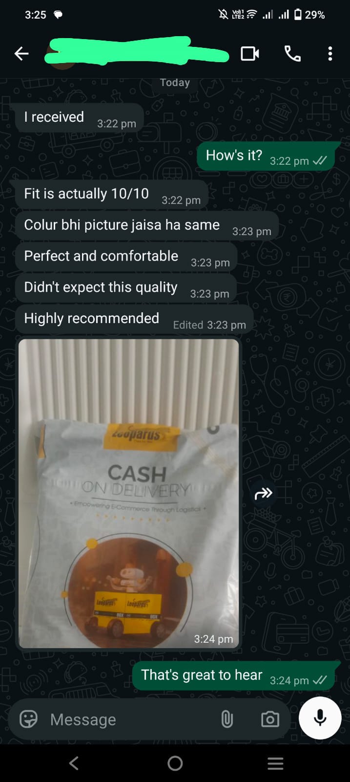 WhatsApp Customer Review 2